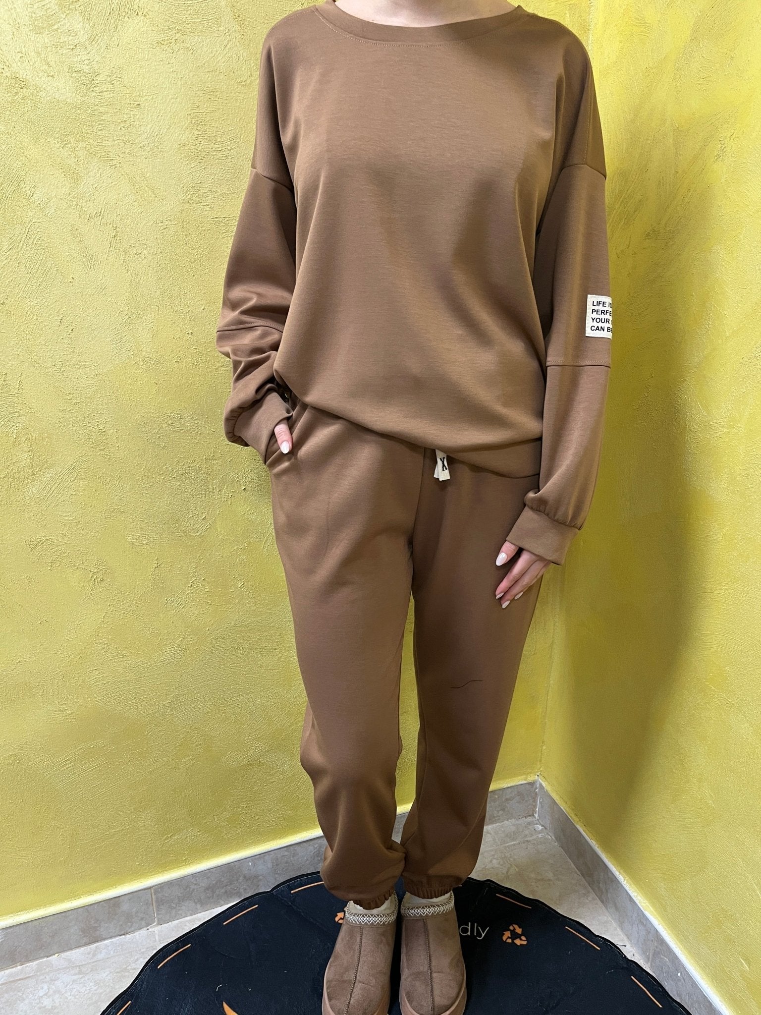 Gangstar Fashion LuxeFlow melegítőszett Kávebarna - Gangstar Fashion