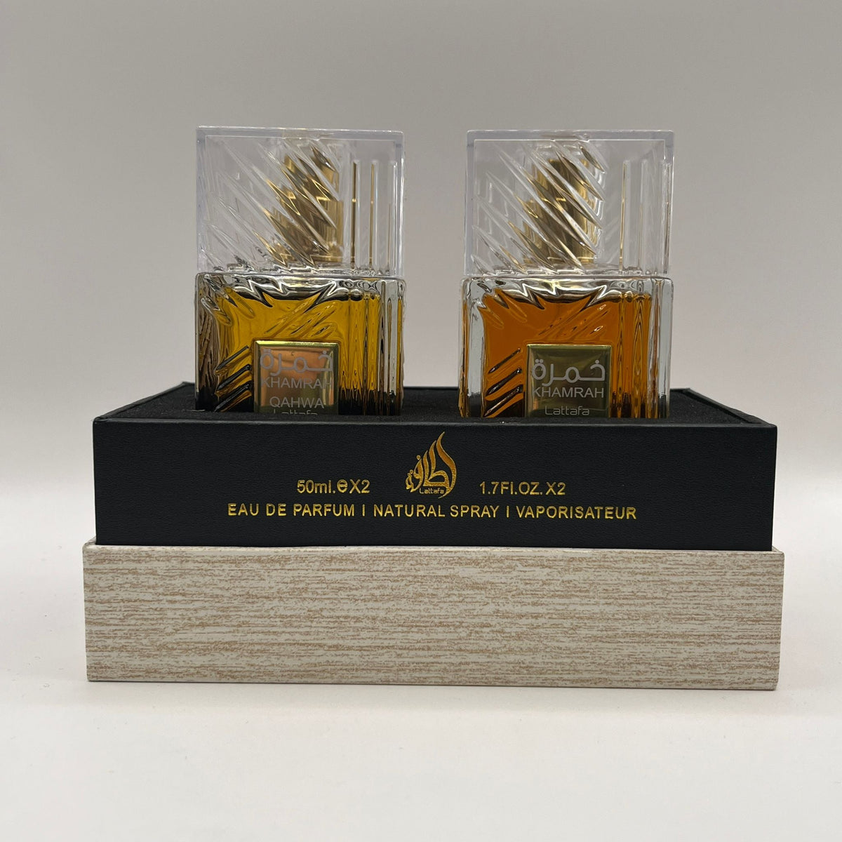 Lattafa Khamrah 50ml + Qahwa 50ml - Gangstar Fashion